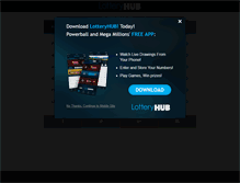 Tablet Screenshot of lotteryhub.com